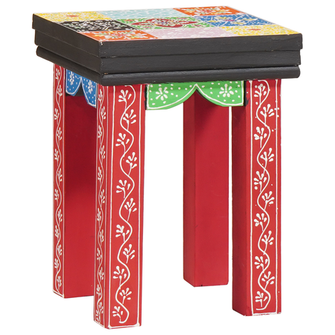 vidaXL Nesting Tables 3 pcs Solid Wood Mango