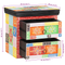 vidaXL Bedside Cabinet Multicoloured Solid Wood with Paint