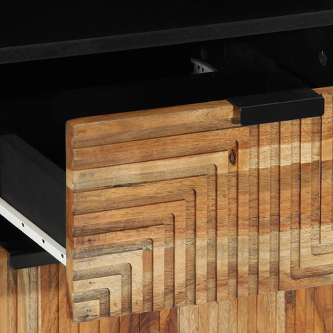 vidaXL Bathroom Cabinet 38x33x160 cm Solid Wood Acacia