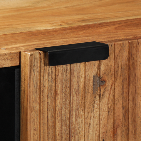 vidaXL Sideboard 90x33x75 cm Solid Wood Acacia