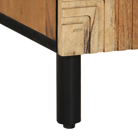 vidaXL Sideboard 90x33x75 cm Solid Wood Acacia