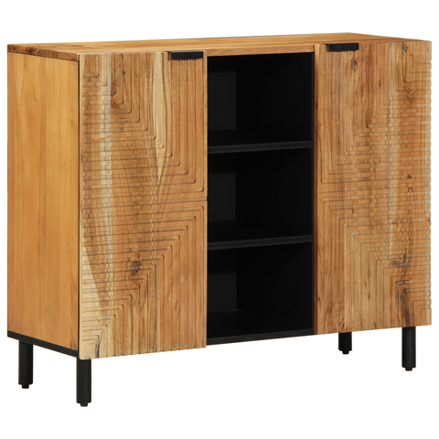 vidaXL Sideboard 90x33x75 cm Solid Wood Acacia