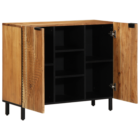 vidaXL Sideboard 90x33x75 cm Solid Wood Acacia