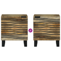 vidaXL Bedside Tables Brown and Black 40 x 33.5 x 46 cm