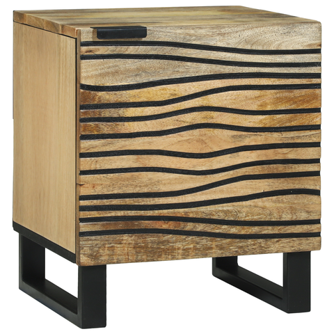 vidaXL Bedside Tables Brown and Black 40 x 33.5 x 46 cm