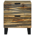 vidaXL Bedside Cabinet 40x33.5x46 cm Solid Wood Mango and Engineered Wood