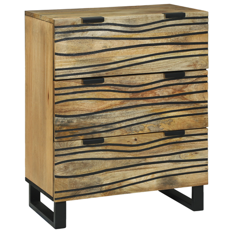 vidaXL Sideboard 60x33.5x75 cm Solid Wood Mango