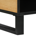 vidaXL Coffee Tables with Shelf Geometric Brown 80 x 50 x 40 cm Solid mango wood