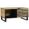 vidaXL Coffee Tables with Shelf Geometric Brown 80 x 50 x 40 cm Solid mango wood