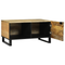 vidaXL Coffee Tables with Shelf Geometric Brown 80 x 50 x 40 cm Solid mango wood