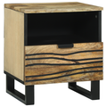 vidaXL Bedside Cabinet 40x33x46 cm Solid Wood Mango