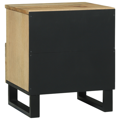 vidaXL Bedside Cabinet 40x33x46 cm Solid Wood Mango