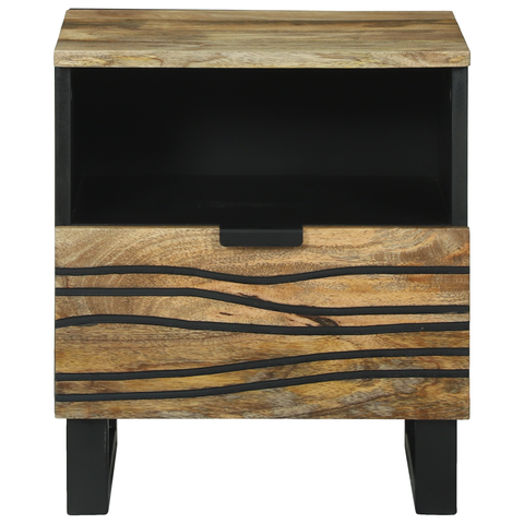 vidaXL Bedside Cabinet 40x33x46 cm Solid Wood Mango