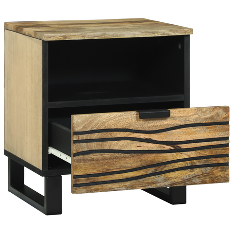 vidaXL Bedside Cabinets 2 pcs 40x33x46 cm Solid Wood Mango
