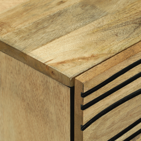 vidaXL Bedside Cabinet 50x33x60 cm – Solid Mango Wood