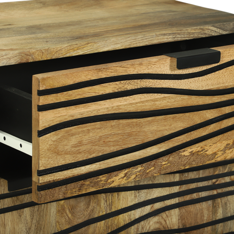 vidaXL Bedside Cabinet 50x33x60 cm – Solid Mango Wood