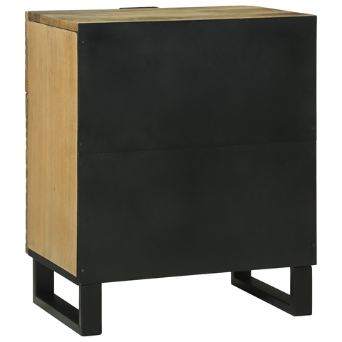 vidaXL Bedside Cabinet 50x33x60 cm – Solid Mango Wood