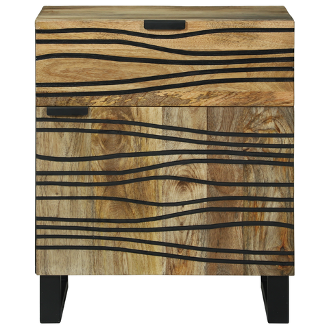 vidaXL Bedside Cabinet 50x33x60 cm – Solid Mango Wood