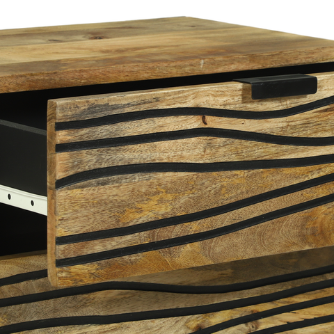 vidaXL Bedside Cabinet 50x33x60 cm Solid Wood Mango
