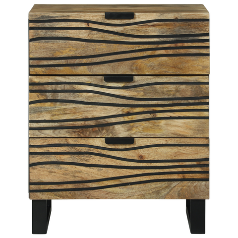 vidaXL Bedside Cabinet 50x33x60 cm Solid Wood Mango