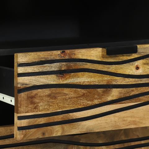 vidaXL Bedside Cabinet 50x33x60 cm Solid Wood Mango