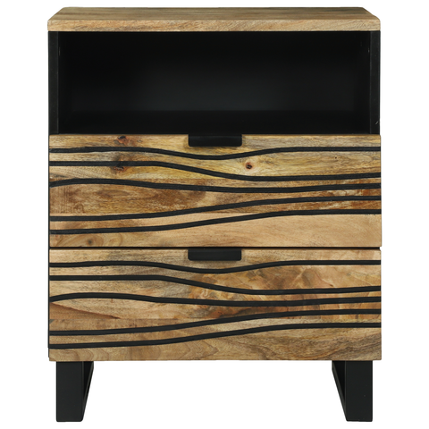 vidaXL Bedside Cabinet 50x33x60 cm Solid Wood Mango