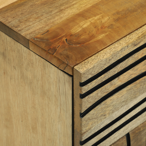 vidaXL Bedside Cabinet 50x33x60 cm Solid Wood Mango
