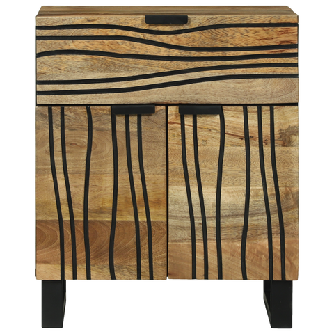 vidaXL Bedside Cabinet 50x33x60 cm Solid Wood Mango
