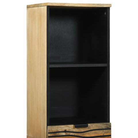 vidaXL Bathroom Cabinet 38x33.5x160 cm Solid Wood Mango