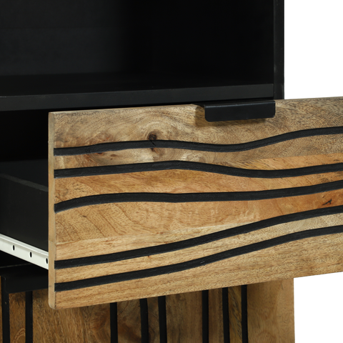 vidaXL Bathroom Cabinet 38x33.5x160 cm Solid Wood Mango