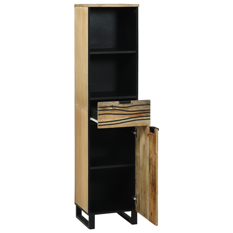 vidaXL Bathroom Cabinet 38x33.5x160 cm Solid Wood Mango