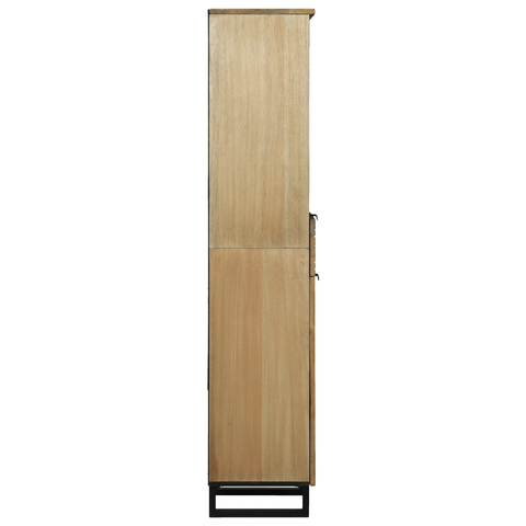 vidaXL Bathroom Cabinet 38x33.5x160 cm Solid Wood Mango