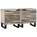 vidaXL Bedside Tables 2 pcs Natural 40 x 33.5 x 46 cm