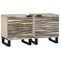 vidaXL Bedside Tables 2 pcs Natural 40 x 33.5 x 46 cm