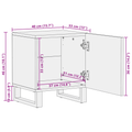 vidaXL Bedside Tables 2 pcs Natural 40 x 33.5 x 46 cm