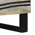 vidaXL Bedside Tables with Drawer White and black 40 x 33.5 x 46 cm