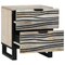 vidaXL Bedside Tables with Drawer White and black 40 x 33.5 x 46 cm