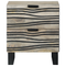vidaXL Bedside Tables with Drawer White and black 40 x 33.5 x 46 cm