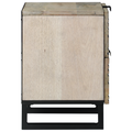 vidaXL Bedside Tables with Drawer White and black 40 x 33.5 x 46 cm
