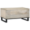 vidaXL Coffee Tables White, Black 80 x 50 x 40 cm Solid mango wood