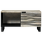 vidaXL Coffee Tables White, Black 80 x 50 x 40 cm Solid mango wood