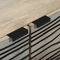 vidaXL Coffee Table White, Black 80 x 50 x 40 cm Solid mango wood