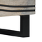 vidaXL Coffee Table White, Black 80 x 50 x 40 cm Solid mango wood