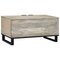 vidaXL Coffee Table White, Black 80 x 50 x 40 cm Solid mango wood