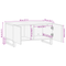 vidaXL Coffee Table White, Black 80 x 50 x 40 cm Solid mango wood