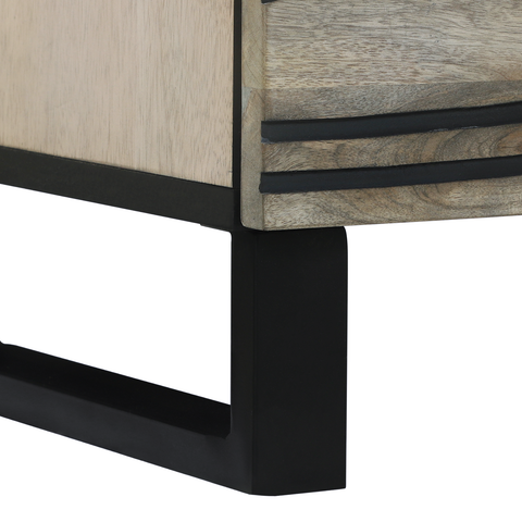 vidaXL Bedside Tables with Drawer White and black 40 x 33 x 46 cm