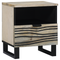 vidaXL Bedside Tables 2 pcs White and black 40 x 33 x 46 cm