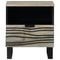 vidaXL Bedside Tables 2 pcs White and black 40 x 33 x 46 cm