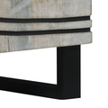 vidaXL Bedside Tables with Drawer White and Black 50 x 33 x 60 cm