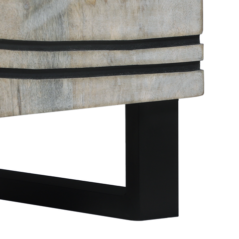 vidaXL Bedside Tables with Drawer White and Black 50 x 33 x 60 cm